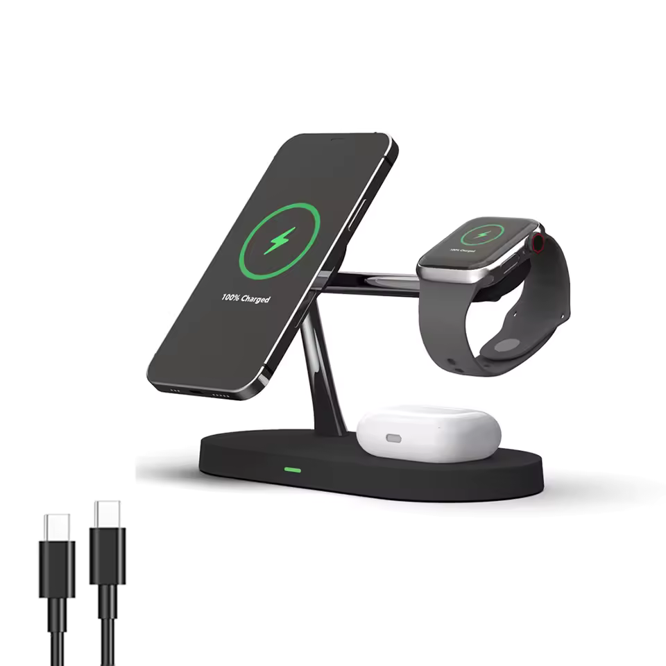 Station de Charge Sans Fil 3-en-1