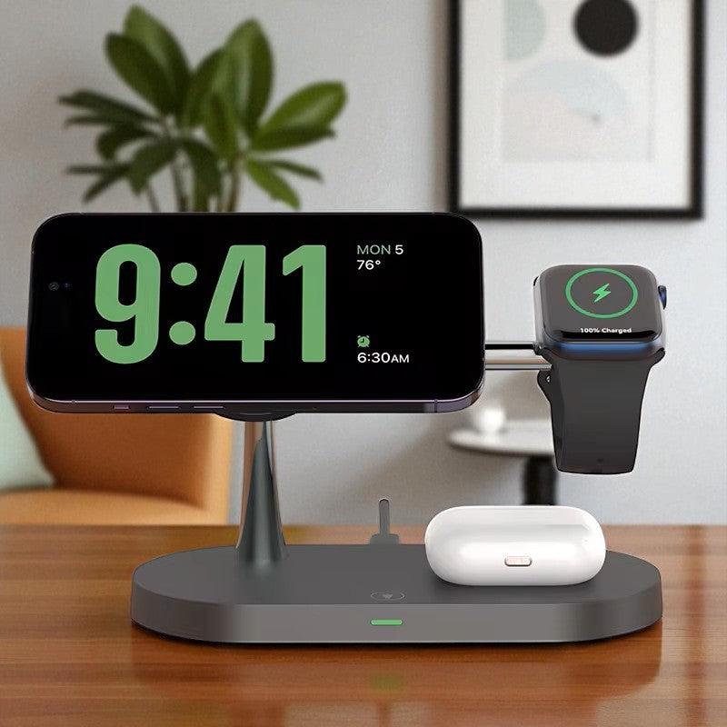 Station de Charge Sans Fil 3-en-1