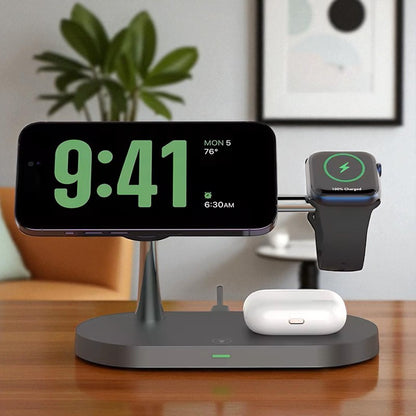Station de Charge Sans Fil 3-en-1